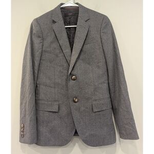 J. Crew Ludlow Grey 100% Wool Blazer Size 2
